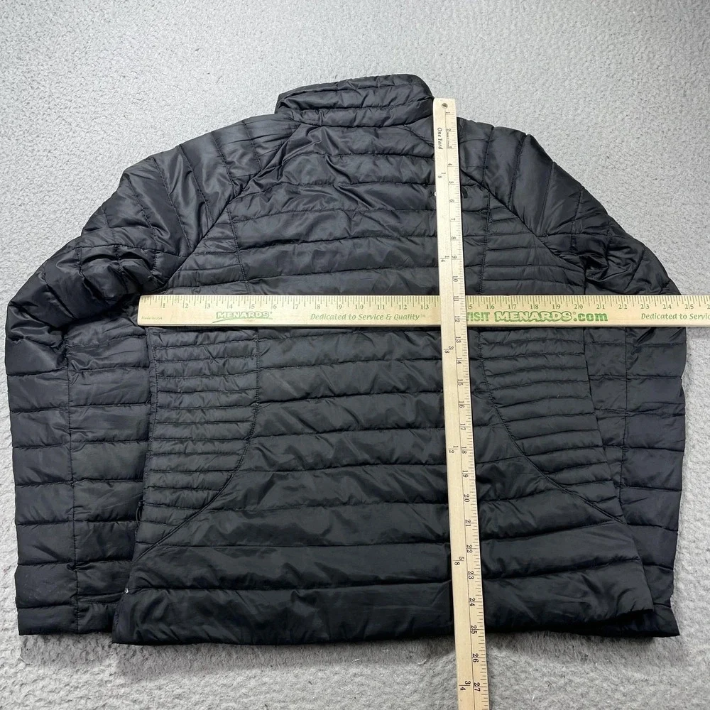The North Face Jacket Womens‎ Medium Black 700 Down Puffer Full Zip *Flaws*